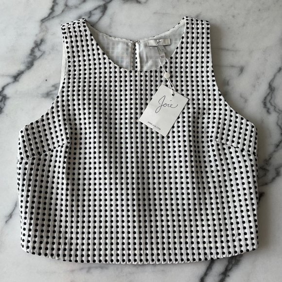 Joie Cropped Polka Dot Tank - Picture 2 of 11